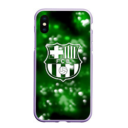 Чехол iPhone XS Max матовый Barcelona боке текстура поле