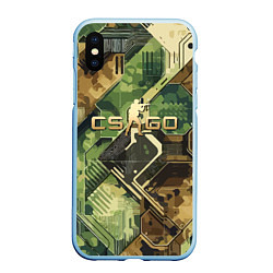 Чехол iPhone XS Max матовый Counter Strike go - pattern