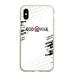 Чехол iPhone XS Max матовый God of war краски стрипс