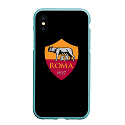 Чехол iPhone XS Max матовый Roma fc club sport