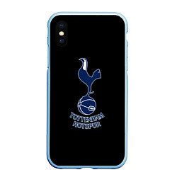 Чехол iPhone XS Max матовый Тоттенхэм футбольный клуб, цвет: 3D-голубой
