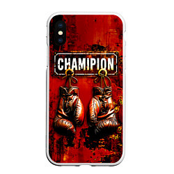 Чехол iPhone XS Max матовый Champion boxing