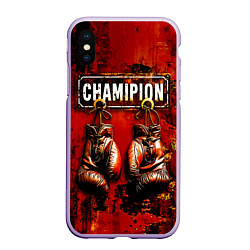 Чехол iPhone XS Max матовый Champion boxing