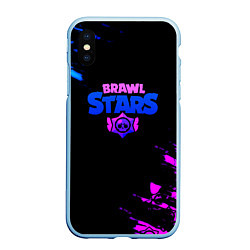 Чехол iPhone XS Max матовый Brawl stars neon