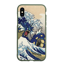 Чехол iPhone XS Max матовый Kanagawa wave - Gyarados