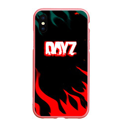 Чехол iPhone XS Max матовый Dayz flame