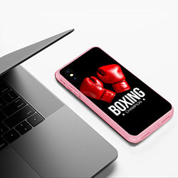 Чехол iPhone XS Max матовый Boxing Champion, цвет: 3D-баблгам — фото 2