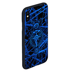 Чехол iPhone XS Max матовый Fullmetal Alchemist - symbols, цвет: 3D-черный — фото 2