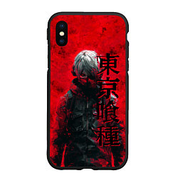 Чехол iPhone XS Max матовый Tokyo Ghoul - Kaneki Ken, цвет: 3D-черный