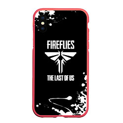 Чехол iPhone XS Max матовый The last of us краски текстура