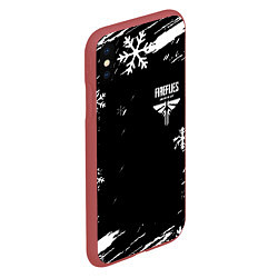 Чехол iPhone XS Max матовый Одни из нас зима, цвет: 3D-красный — фото 2