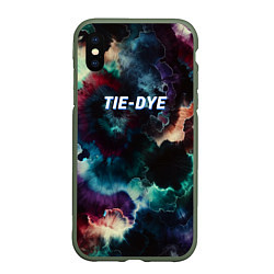 Чехол iPhone XS Max матовый Tie - dye