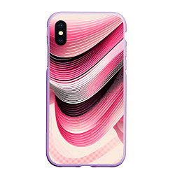 Чехол iPhone XS Max матовый Волны - текстура