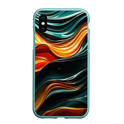 Чехол iPhone XS Max матовый Вязкая объемная текстура