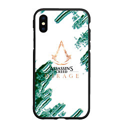 Чехол iPhone XS Max матовый Assasins creed mirage game pattern