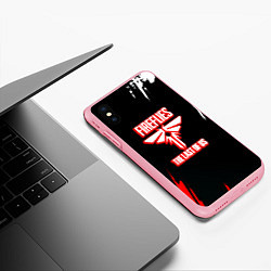 Чехол iPhone XS Max матовый The Last of Us краски текстура, цвет: 3D-баблгам — фото 2