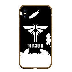 Чехол iPhone XS Max матовый The Last of Us цикады перо, цвет: 3D-коричневый