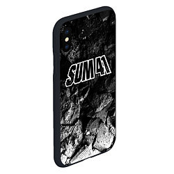 Чехол iPhone XS Max матовый Sum41 black graphite, цвет: 3D-черный — фото 2