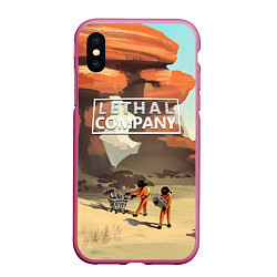 Чехол iPhone XS Max матовый Lethal Company: Art