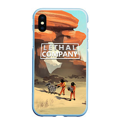 Чехол iPhone XS Max матовый Lethal Company: Art