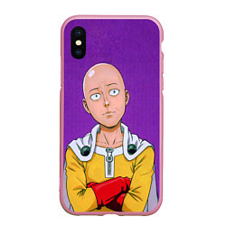 Чехол iPhone XS Max матовый Realistic Saitama