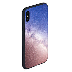 Чехол iPhone XS Max матовый Галактика млечный путь, цвет: 3D-черный — фото 2