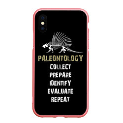 Чехол iPhone XS Max матовый Paleontology dimetrodon, цвет: 3D-баблгам