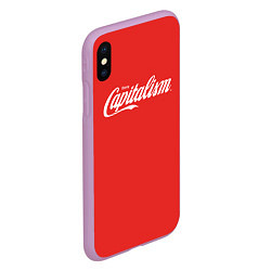 Чехол iPhone XS Max матовый Enjoy capitalism, цвет: 3D-сиреневый — фото 2