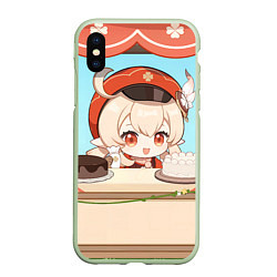 Чехол iPhone XS Max матовый Genshin Impact Кли cute chibi