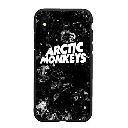 Чехол iPhone XS Max матовый Arctic Monkeys black ice, цвет: 3D-черный