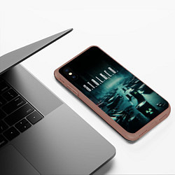 Чехол iPhone XS Max матовый S T A L K E R - City, цвет: 3D-коричневый — фото 2