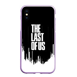 Чехол iPhone XS Max матовый The last of us текстура, цвет: 3D-сиреневый