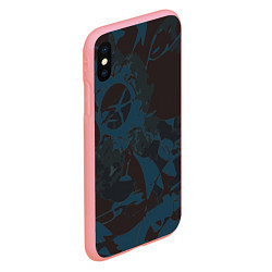 Чехол iPhone XS Max матовый Абстрактный камуфляж, цвет: 3D-баблгам — фото 2