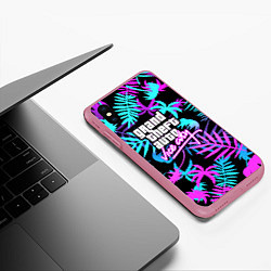 Чехол iPhone XS Max матовый GTA vice city steel, цвет: 3D-малиновый — фото 2