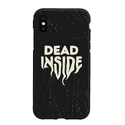 Чехол iPhone XS Max матовый Dead inside арт