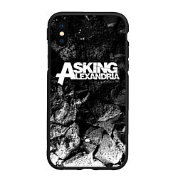 Чехол iPhone XS Max матовый Asking Alexandria black graphite, цвет: 3D-черный