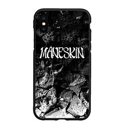 Чехол iPhone XS Max матовый Maneskin black graphite, цвет: 3D-черный