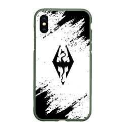 Чехол iPhone XS Max матовый The Elder Scrolls Online краски чёрные