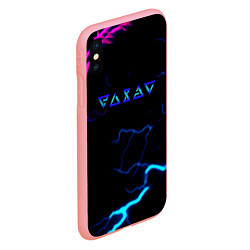 Чехол iPhone XS Max матовый Ведьмак игры молния, цвет: 3D-баблгам — фото 2