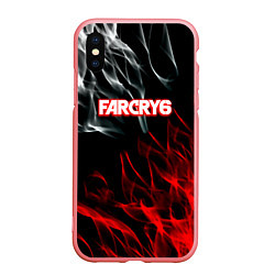 Чехол iPhone XS Max матовый Farcry flame, цвет: 3D-баблгам