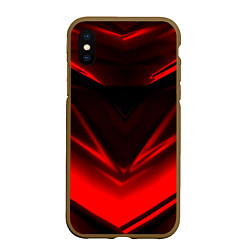 Чехол iPhone XS Max матовый Geometry stripes line