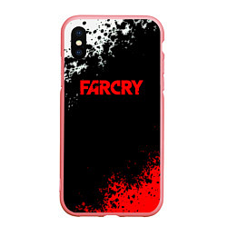 Чехол iPhone XS Max матовый Farcry текстура краски