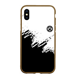 Чехол iPhone XS Max матовый Borussia sport краски