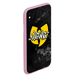 Чехол iPhone XS Max матовый Wu tang clan logo, цвет: 3D-розовый — фото 2