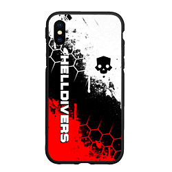 Чехол iPhone XS Max матовый Helldivers 2: Skull Logo