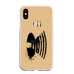 Чехол iPhone XS Max матовый Depeche Mode music for the masses, цвет: 3D-белый