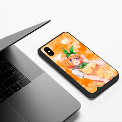 Чехол iPhone XS Max матовый Ёцуба Накано из Пяти невест, цвет: 3D-черный — фото 2