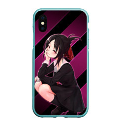 Чехол iPhone XS Max матовый Кагуя из Kaguya sama wa Kokurasetai, цвет: 3D-мятный