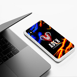 Чехол iPhone XS Max матовый Apex legens storm, цвет: 3D-белый — фото 2