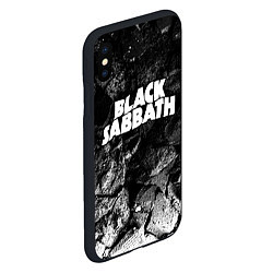 Чехол iPhone XS Max матовый Black Sabbath black graphite, цвет: 3D-черный — фото 2